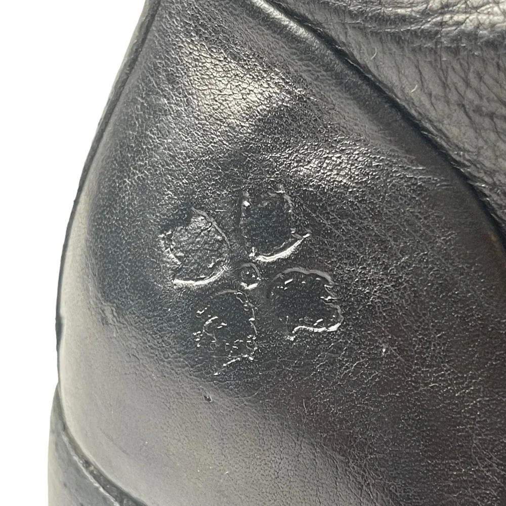 Patricia Nash Black Leather Lace-Up Ankle Boots